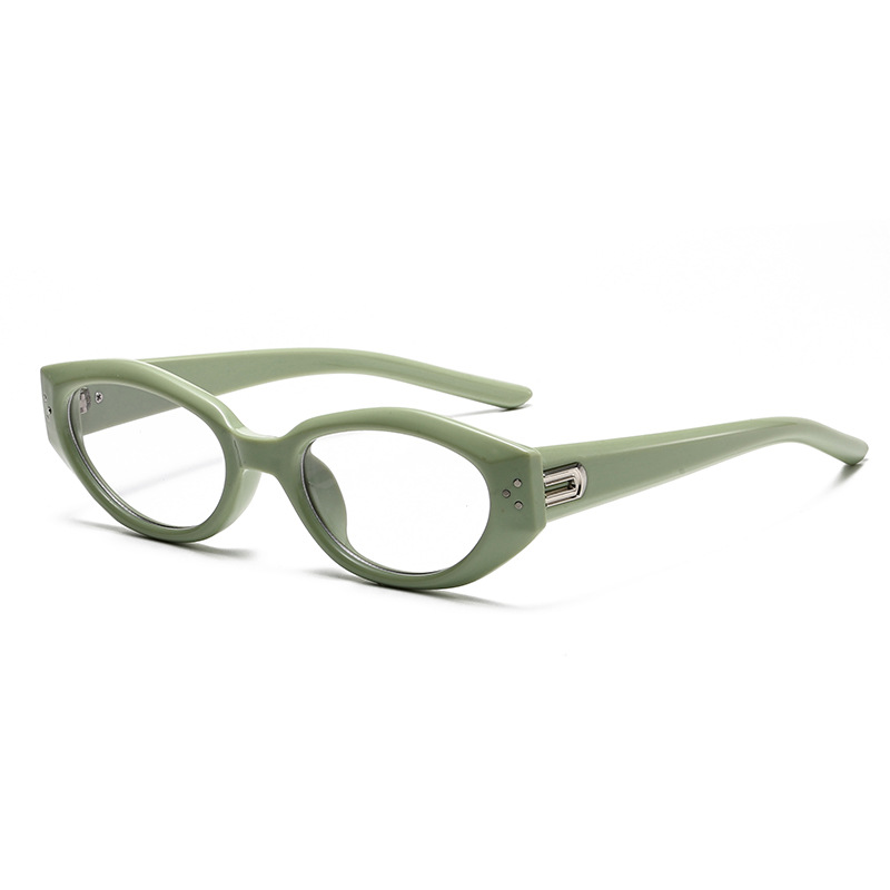1 Stück Simple Series Retro Volltonfarbe Kunststoff Damen Sonnenbrille 