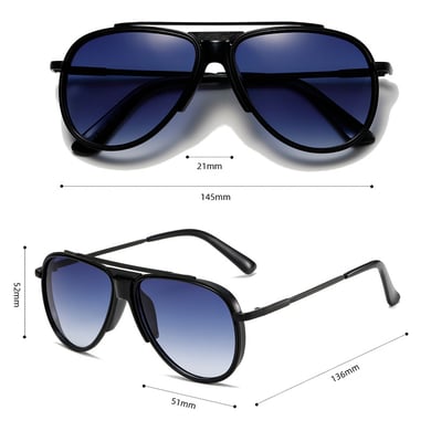 1 Stück Simple Series Lässige einfarbige Unisex-Sonnenbrille aus Legierung h5 Bild6