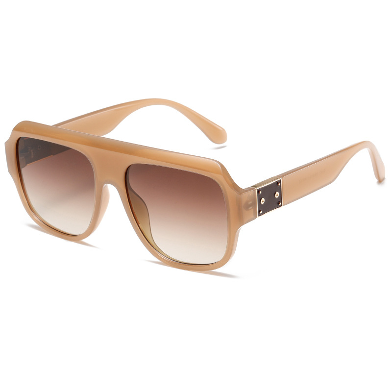 1 Pair Simple Series Casual Solid Color Plastic Women's Sunglasses 