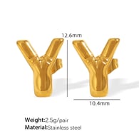 EH860GY Gold Earrings Picture3