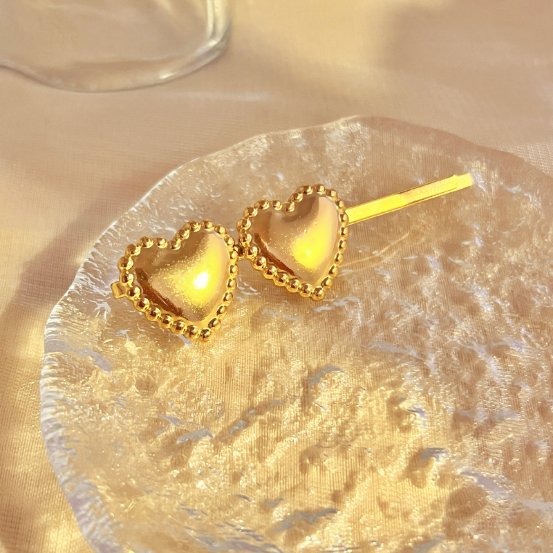 1 Stück Simple Series Retro Turtle Edelstahl Goldfarben Künstliche Perle Damen Haarspangen 
