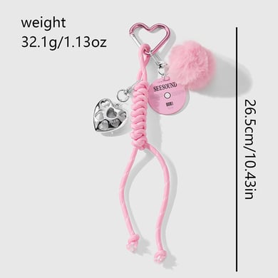 1 Piece Romantic Series Sweet Heart Alloy Women's Bag Charms h5 Picture2