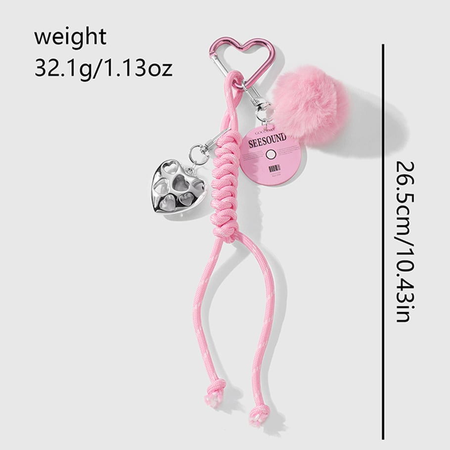 1 Piece Romantic Series Sweet Heart Alloy Women's Bag Charms Picture2