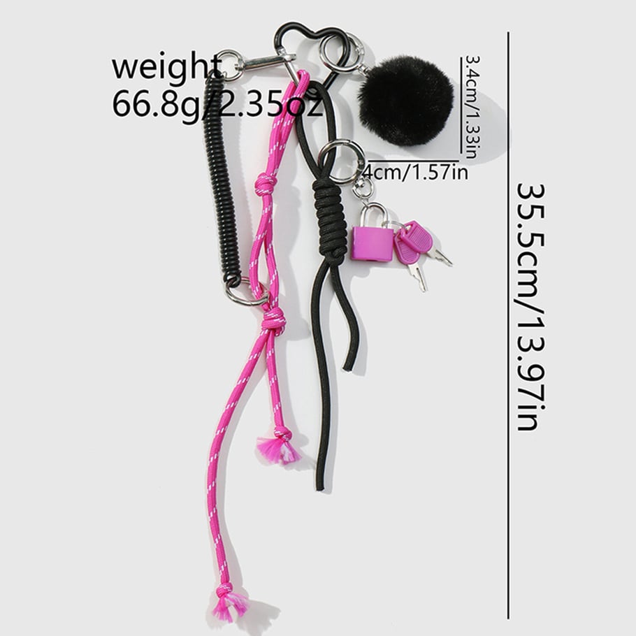 1 Stück Simple Series Sweet Heart Alloy Damen Taschenanhänger Bild2