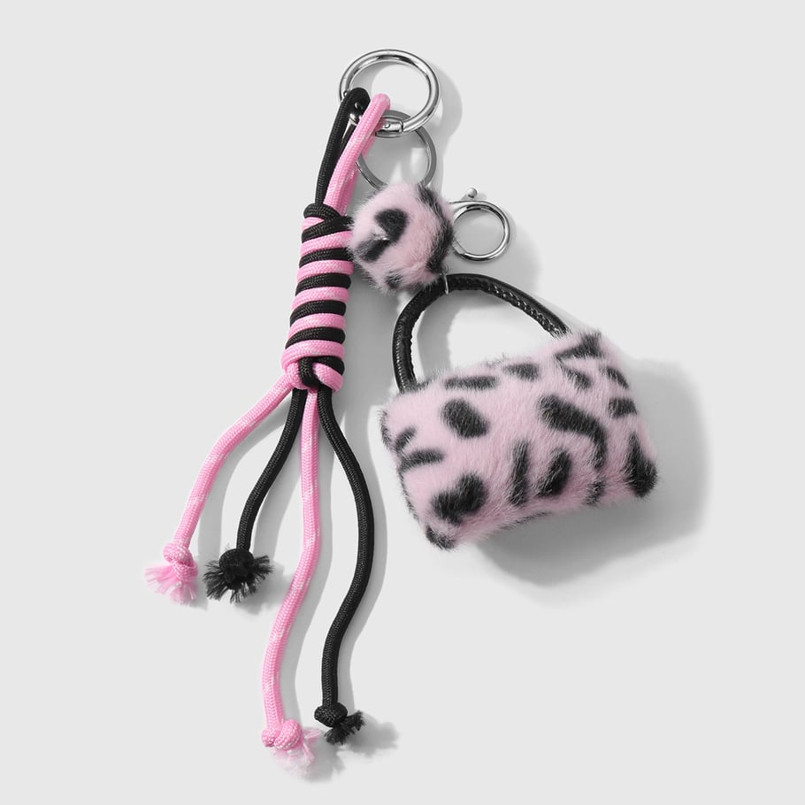 1 Stück Romantische Serie Retro Leopardenmuster Legierung Damen Taschenanhänger 