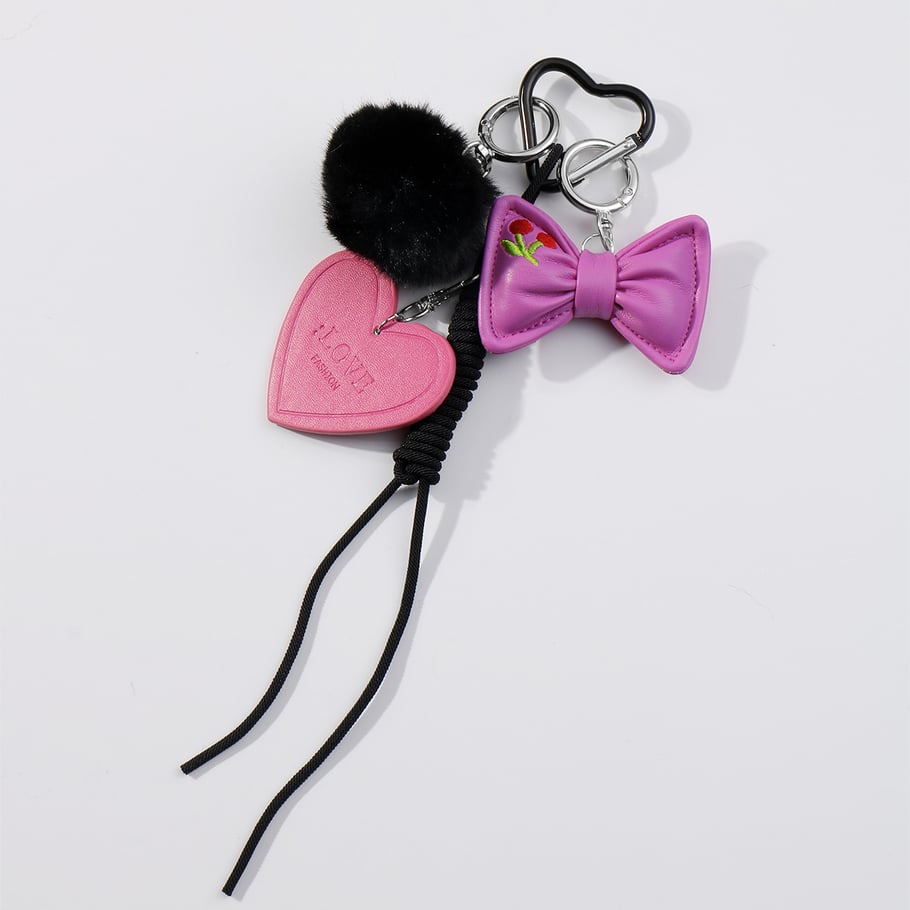 1 Piece Romantic Series Sweet Bow Knot Resin Women's Bag Charms 