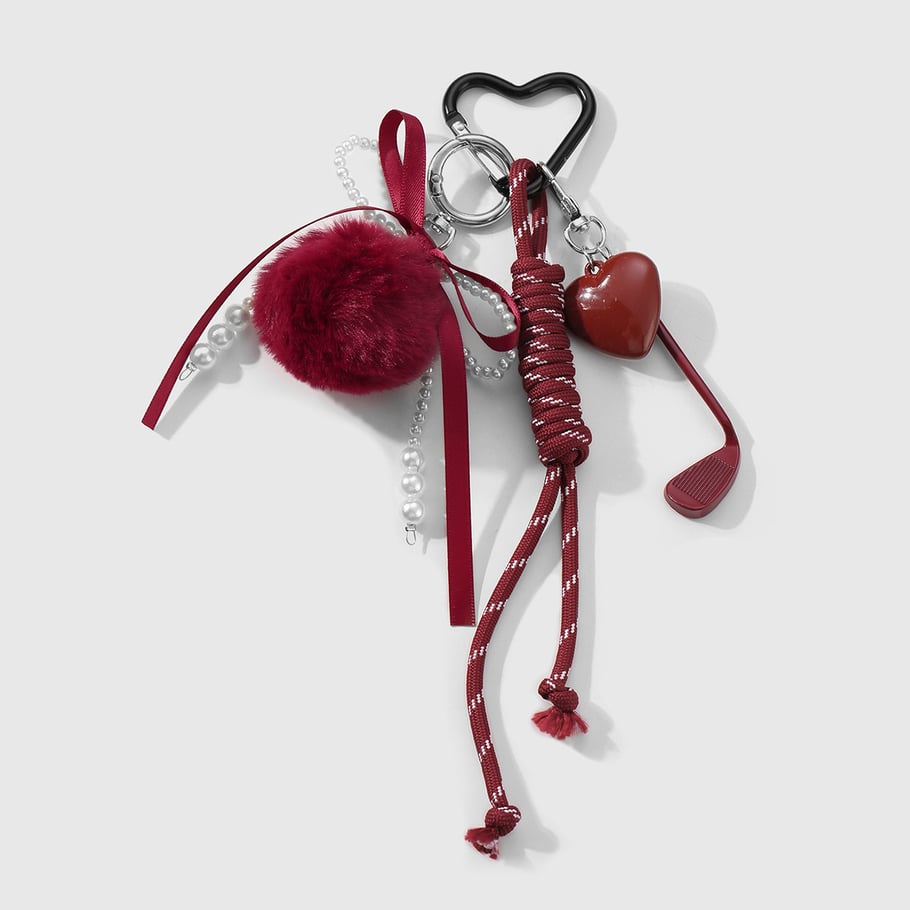 1 Stück Romantische Serie Retro Herz Legierung Damen Taschenanhänger 