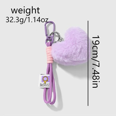 1 Piece Romantic Series Sweet Heart Alloy Women's Bag Charms h5 Picture2
