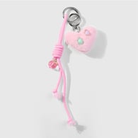 1 pink plush heart mini turtle peach keychain 