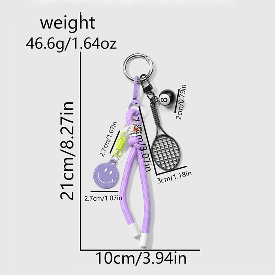 1 Piece Simple Series Casual Smiling Face Alloy Women's Bag Charms Picture2