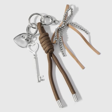1 Stück Simple Series Retro Bow Knot Alloy Künstliche Perle Damen Taschenanhänger h5 