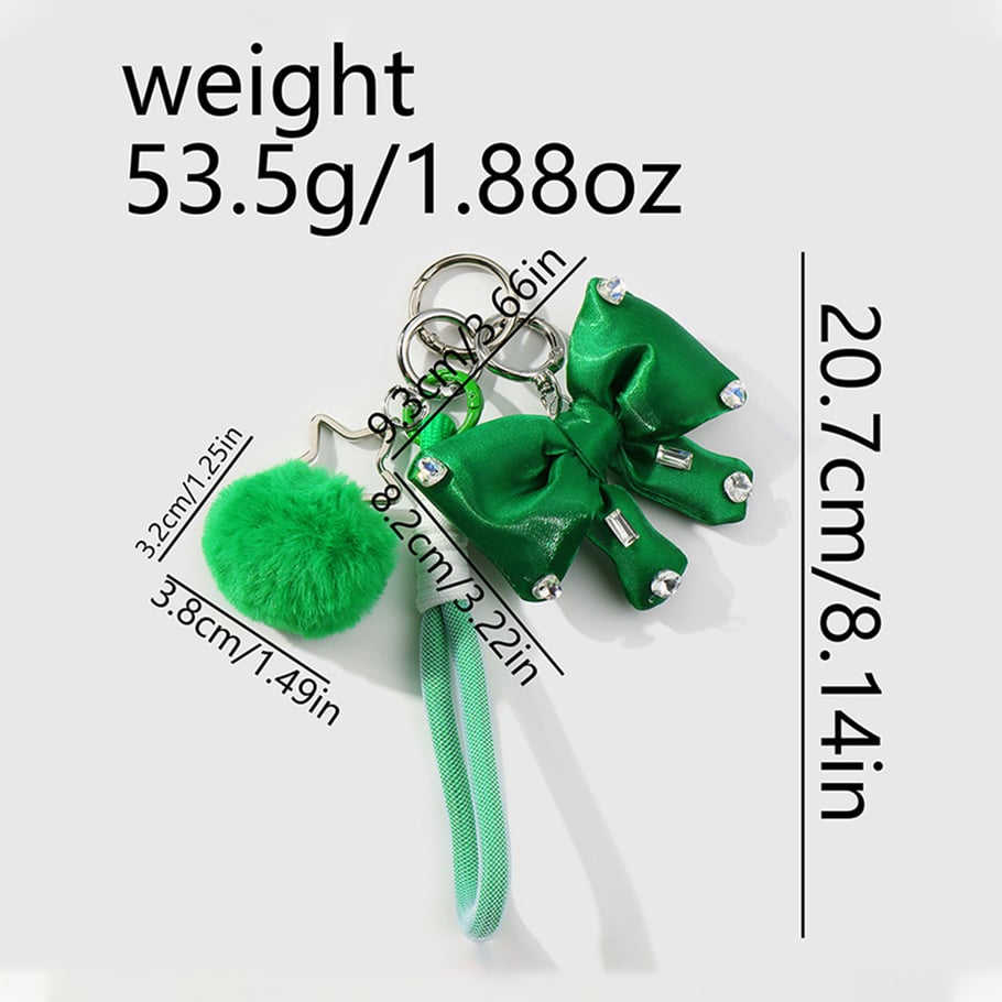 1 Piece Simple Series Cute Bow Knot Alloy Rhinestone Women's Bag Charms Picture2