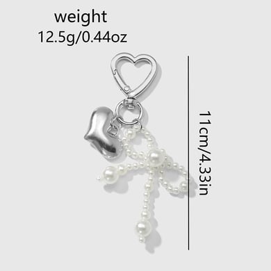1 Stück Simple Series Retro Bow Knot Alloy Damen Taschenanhänger h5 Bild2