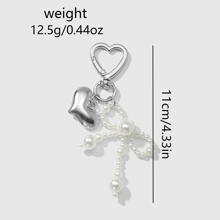 1 Stück Simple Series Retro Bow Knot Alloy Damen Taschenanhänger Bild2
