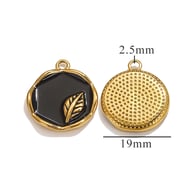 Round Small Leaf Pendant-Black Picture35