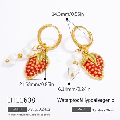 1 par de pendientes colgantes de acero inoxidable con diseño de planta de vacaciones románticas para mujer, de cristal  h5 