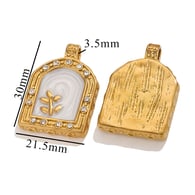 Square Diamond Pendant - White Picture28