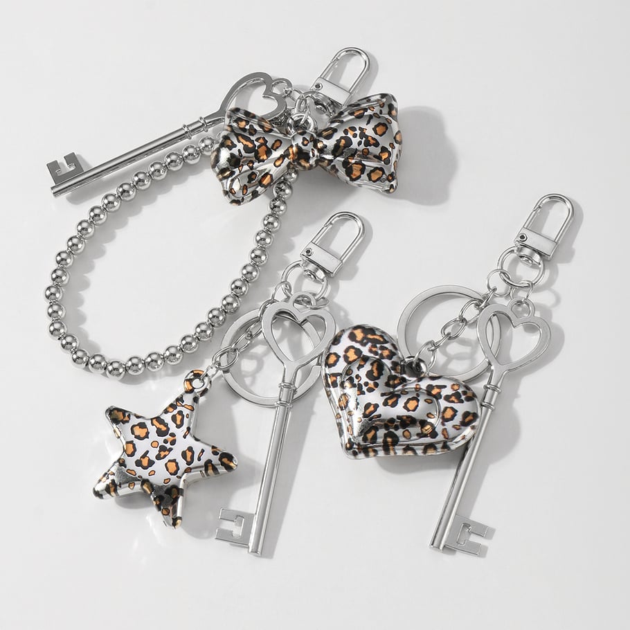 1 Piece Simple Series Retro Leopard Print CCB Women's Bag Charms Picture2