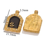 Square Diamond Pendant - Black Picture20