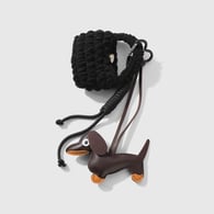 1 brown dachshund small bag keychain Picture2