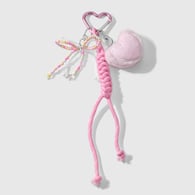 1 colorful beaded bow heart keychain Picture4