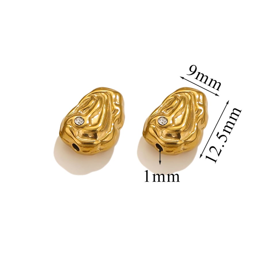 1 Piece Exquisite Series Vintage Deliacate Heart Shape Stainless Steel Gold Color Women's Pendants 