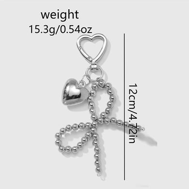 1 Piece Simple Series Retro Bow Knot Alloy Women's Bag Charms h5 Picture2