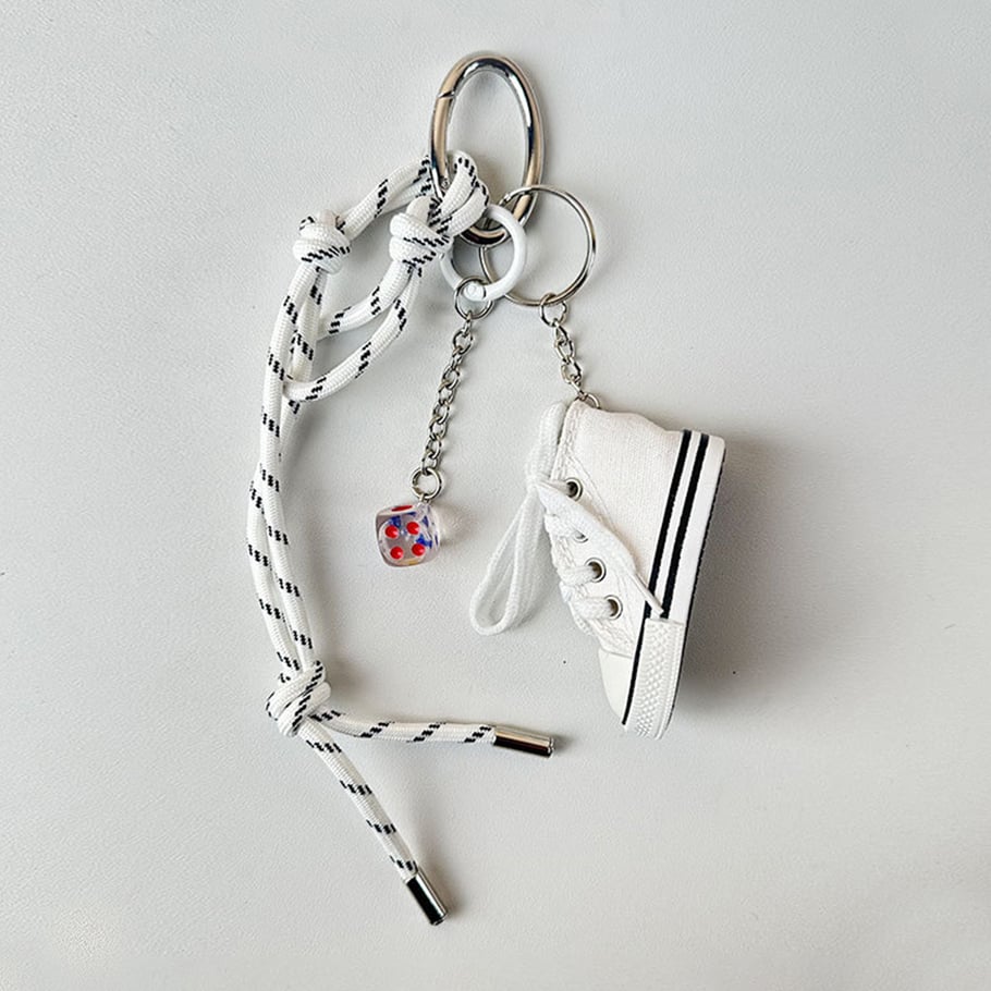 1 Piece Sport Series White Color Women's Bag Charms 