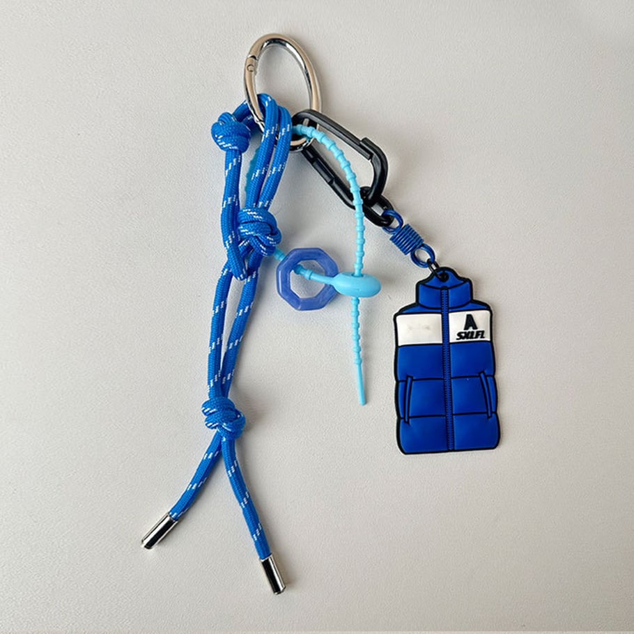 1 Piece Sport Series Blue Color Women's Bag Charms Picture2