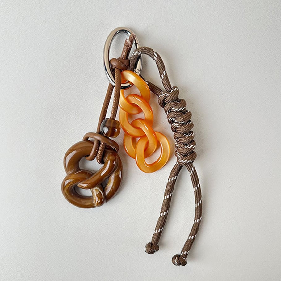 1 Piece Sport Series Brown Color Women's Bag Charms Picture2