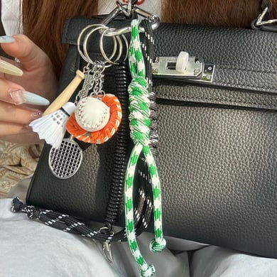 1 Piece Simple Series Sports Geometric PU Women's Bag Charms h5 