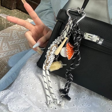 1 Piece Simple Series Casual Letter PU Women's Bag Charms h5 Picture2