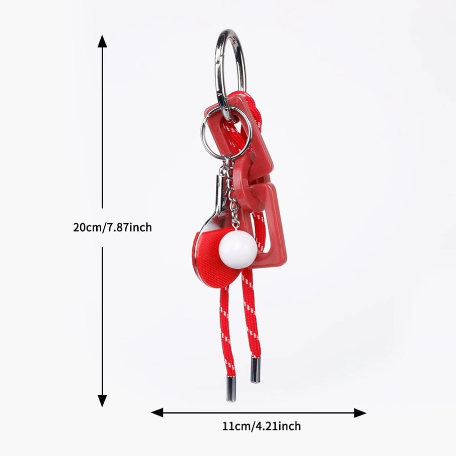 1 Piece Sport Series Red Color Women's Bag Charms Picture2