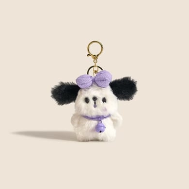 1 Piece Lovely Series Sweet Puppy With Bowknot & Bell Rayon Women's Bag Charms h5 