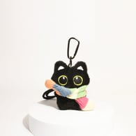 Rainbow Scarf-Big Eyed Black Cat Picture5