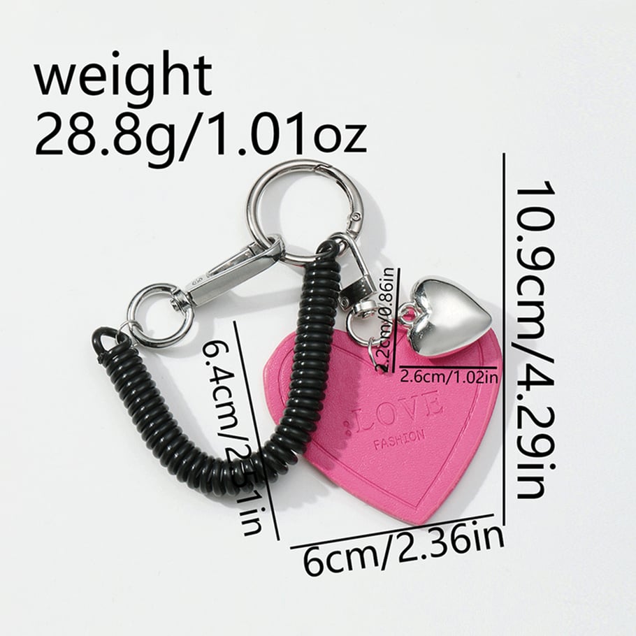 1 Piece Romantic Series Sweet Heart Alloy Women's Bag Charms Picture2