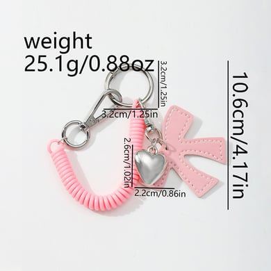 1 Piece Romantic Series Sweet Heart Alloy Women's Bag Charms h5 Picture2