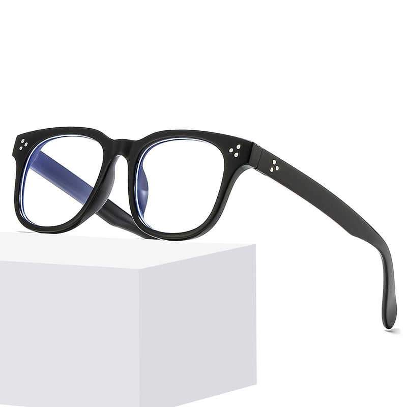 1 Pair of wide Brim Leopard-print Blue Light Blocking Glasses Picture2