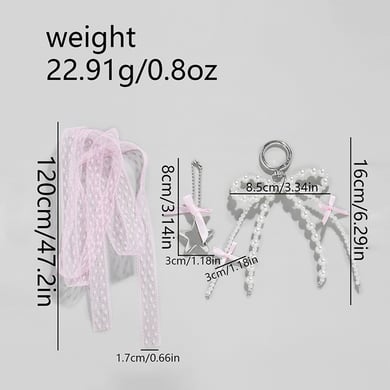 1 Piece Romantic Series Sweet Bow Knot Alloy Women's Bag Charms h5 