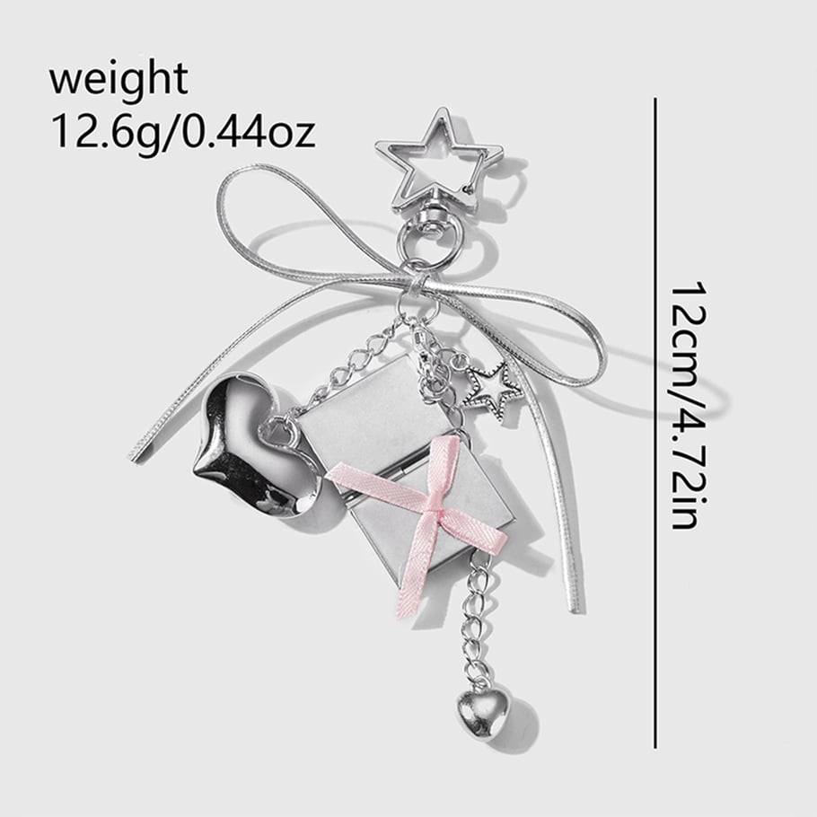 1 Piece Romantic Series Sweet Heart Alloy Women's Bag Charms Picture2