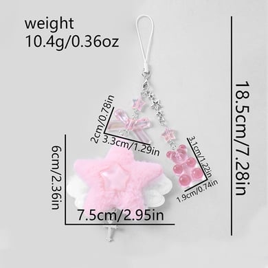 1 Piece Simple Series Sweet Bow Knot Resin Women's Bag Charms h5 Picture2