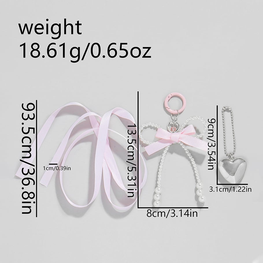 1 Stück Romantische Serie Süße Schleife Knoten Legierung Damen Tasche Charms 
