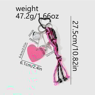 1 Piece Simple Series Retro Heart Alloy Women's Bag Charms h5 Picture2