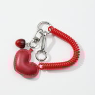 1 red heart cherry telephone line keychain Picture2