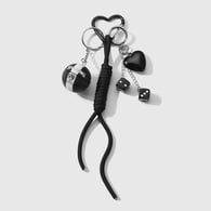 1 black mini basketball heart keychain Picture3