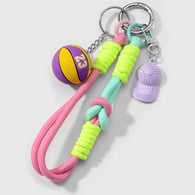 1 Color Braided Rope No. 23 Basketball Keychain Picture3