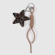 Brown leopard print star keychain 1 Picture3