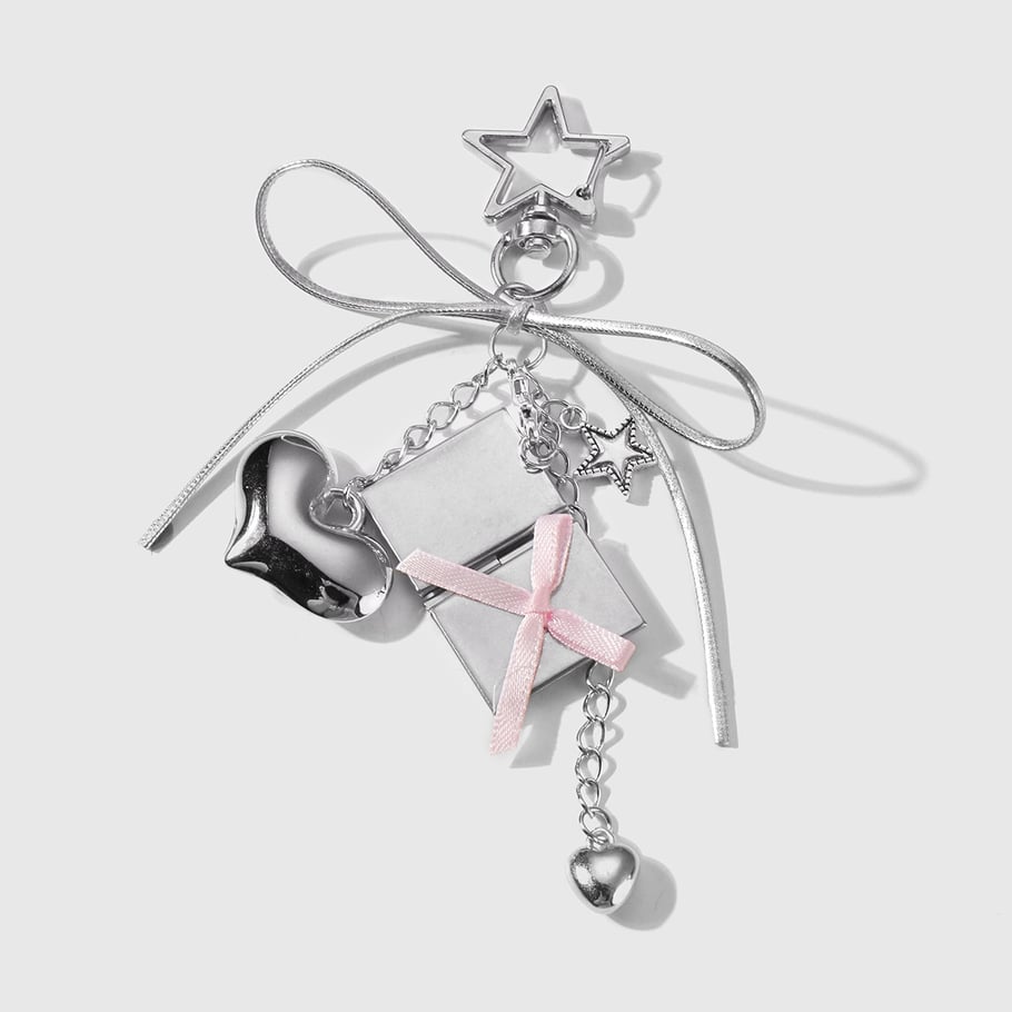 1 Piece Romantic Series Sweet Heart Alloy Women's Bag Charms 