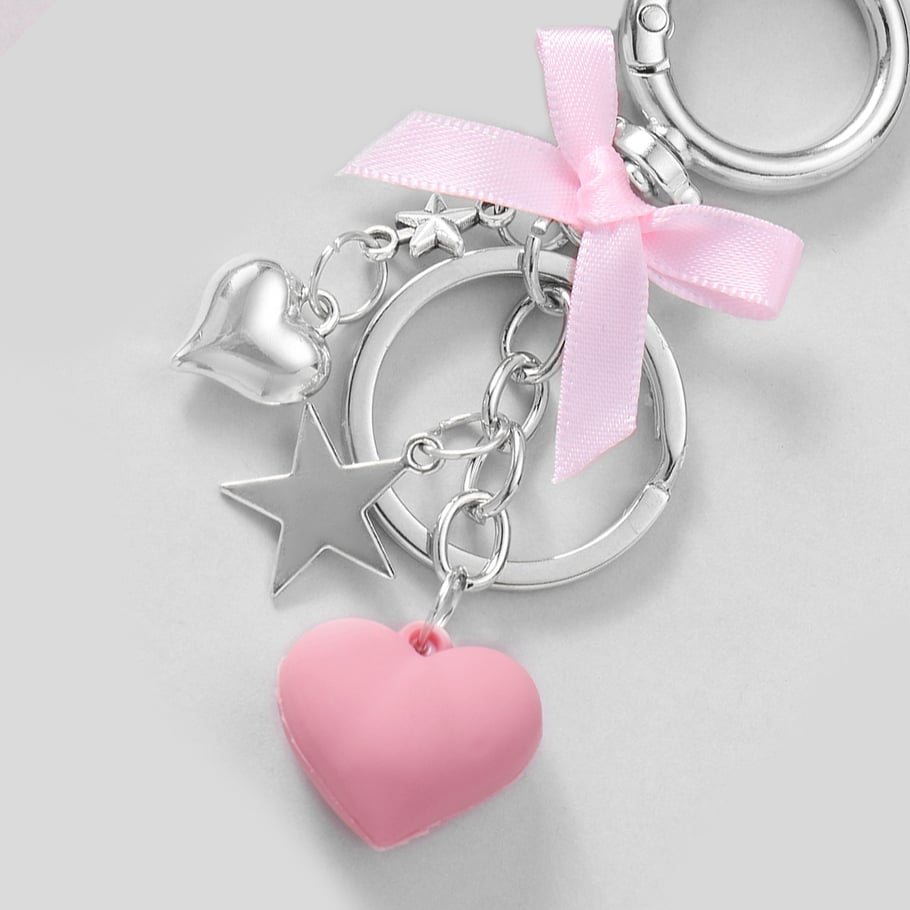 1 Piece Romantic Series Sweet Heart Alloy Women's Bag Charms Picture2