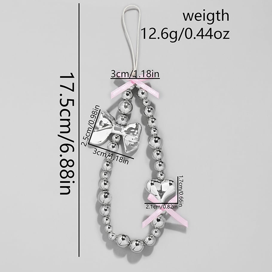 1 Piece Romantic Series Sweet Bow Knot CCB Women's Bag Charms Picture2